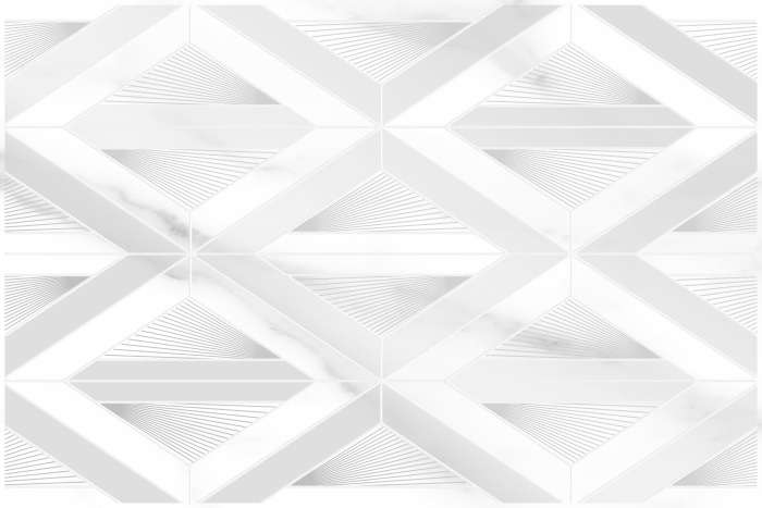 Декоративные элементы Unitile (Шахтинская плитка) Сапфир Светлая Декор 010300000217, цвет белый серый, поверхность глянцевая, прямоугольник, 250x400