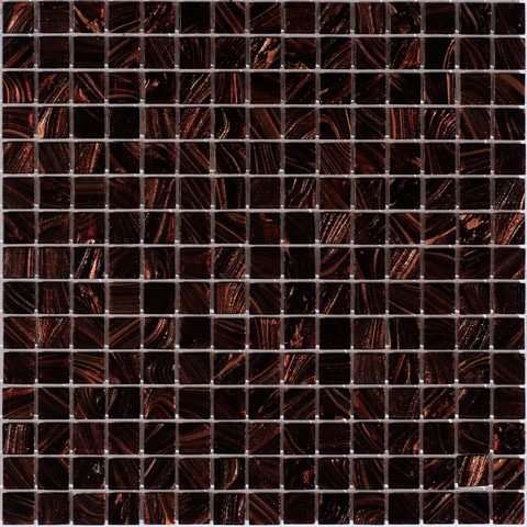 Мозаика Alma Mosaic Stella STE51, цвет коричневый, поверхность глянцевая, квадрат, 327x327