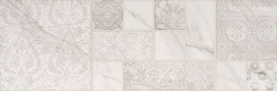 Керамическая плитка Saloni Marmaria Naxos Blanco, цвет белый, поверхность глянцевая, прямоугольник, 300x900