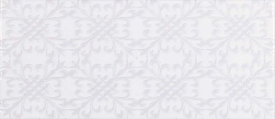 Декоративные элементы Roca Maiolica White Deco, цвет белый, поверхность глянцевая, прямоугольник, 110x250