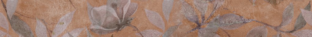 Бордюры Kerama Marazzi Магнолия 2 матовый обрезной VT\B437\11037R, цвет оранжевый, поверхность матовая, прямоугольник, 72x300