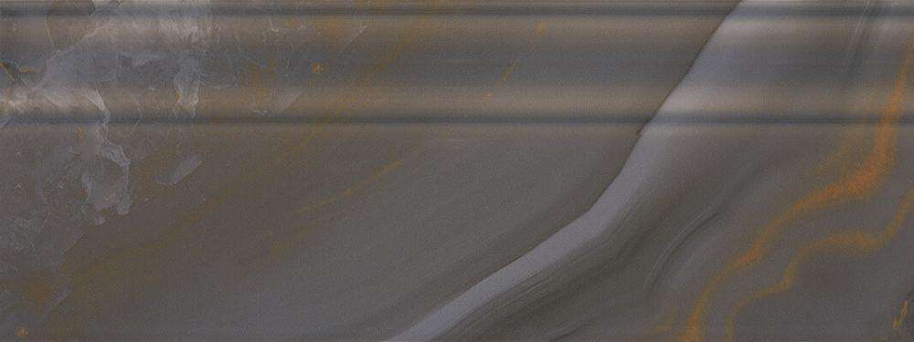 Бордюры Serra Agatha Anthracide Skirting&Finishing, цвет серый, поверхность глянцевая, прямоугольник, 150x400
