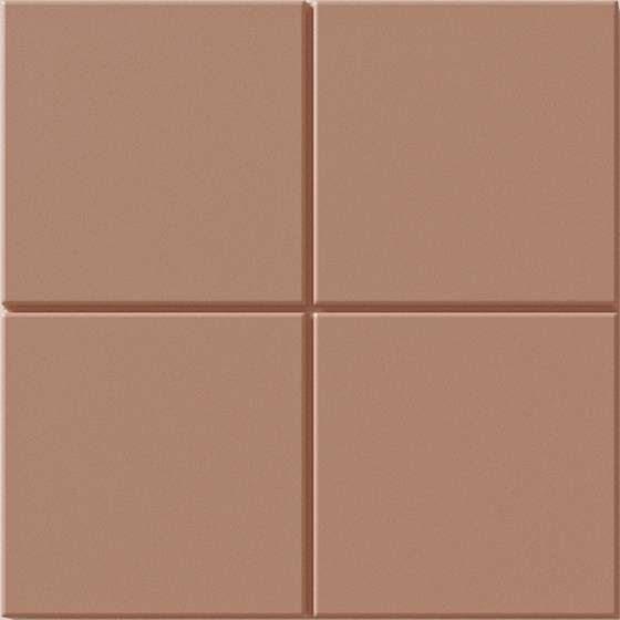 Керамогранит Wow Raster Grid M Mud 131360, цвет коричневый, поверхность матовая, квадрат, 150x150