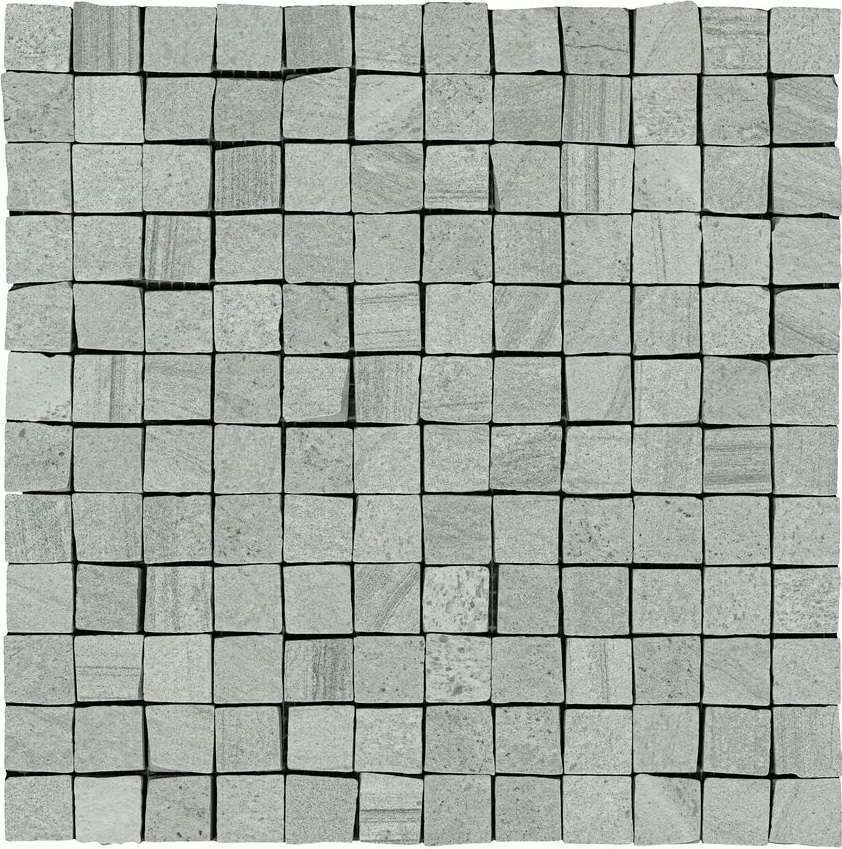 Мозаика ABK Re-Work Mosaico Opus Mini Multi Fog Rett RER09403, цвет серый, поверхность матовая, квадрат, 300x300