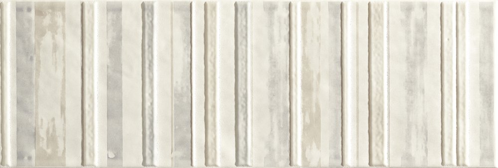 Декоративные элементы Love Tiles Ground Zone White, цвет белый, поверхность глазурованная, прямоугольник, 200x600