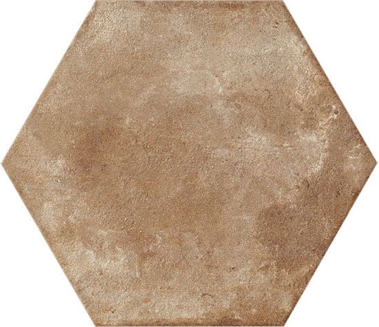 Керамогранит Fioranese Heritage Exagona Beige, цвет коричневый, поверхность матовая, шестиугольник, 345x400