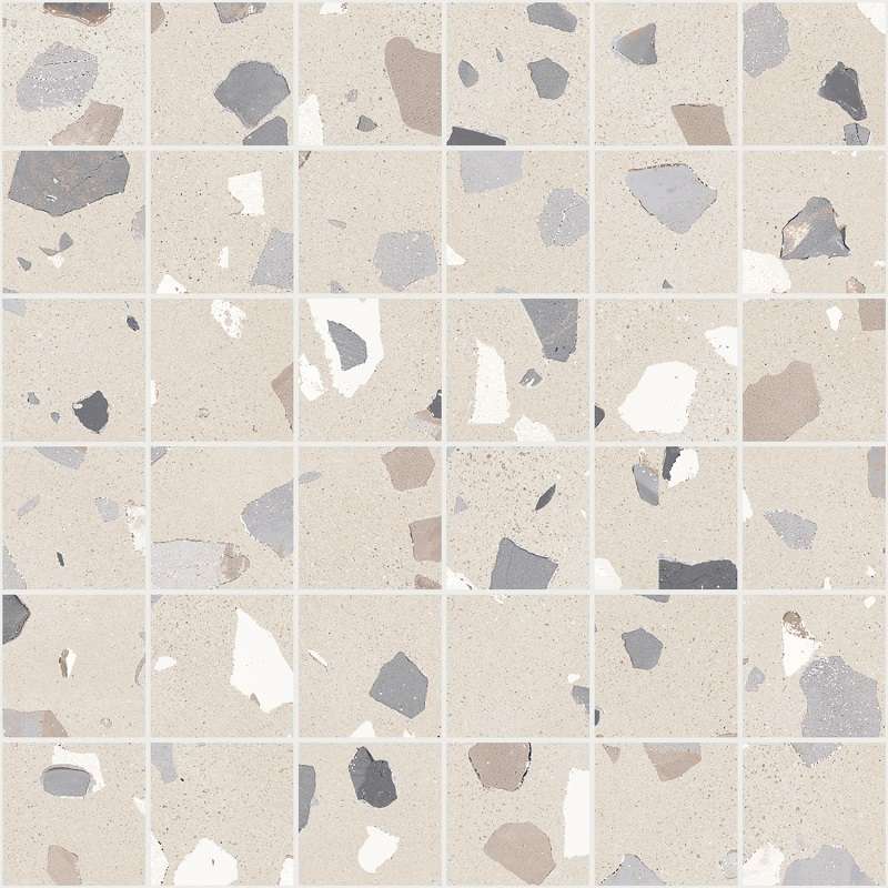 Мозаика Sant Agostino Deconcrete Mosaic De-Medium Sand CSAMDMSA30, цвет бежевый, поверхность матовая, квадрат, 300x300