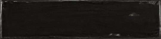 Бордюры Equipe Bullnose Cottage Black 22054, цвет чёрный, поверхность глянцевая, прямоугольник, 75x300