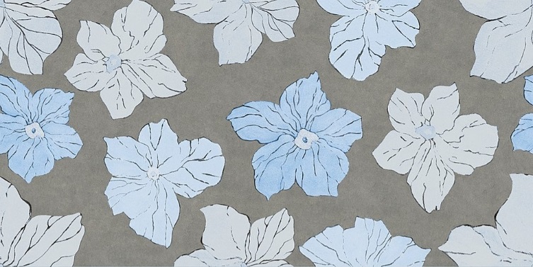 Декоративные элементы Century Reaction Flor Cold Naturale Rettificato 137828, цвет серый голубой, поверхность натуральная, прямоугольник, 600x1200