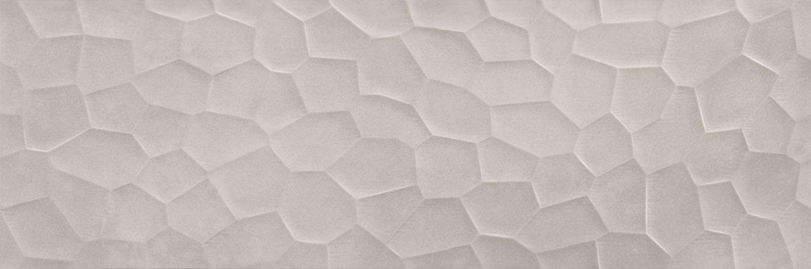 Керамическая плитка Ragno Terracruda Calce Strruttura Arte 3D R657, цвет серый, поверхность матовая 3d (объёмная), прямоугольник, 400x1200