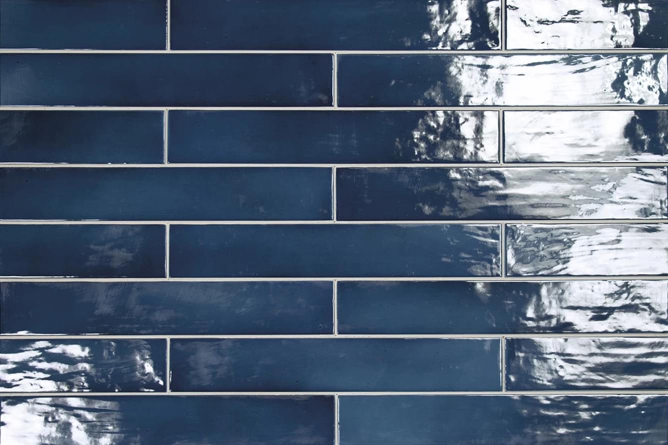 Керамическая плитка Equipe Manacor Ocean Blue 26930, цвет синий, поверхность глянцевая, прямоугольник, 65x400