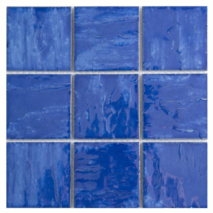 Мозаика NS Mosaic PQ9595-02, цвет синий, поверхность глянцевая, квадрат, 295x295