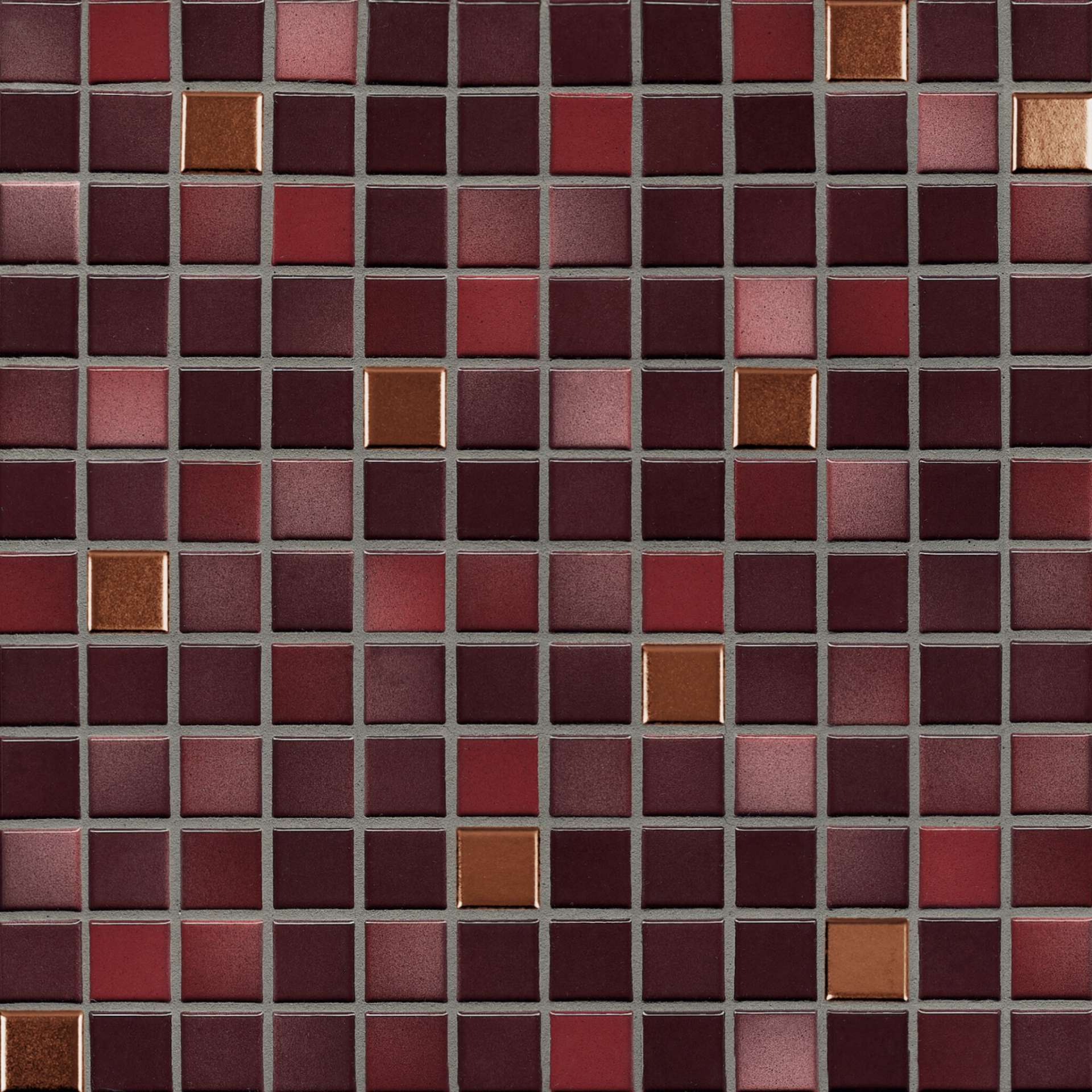 Мозаика Jasba Fresh Mystic Red-Mix 41513, цвет бордовый, поверхность глянцевая, квадрат, 316x316