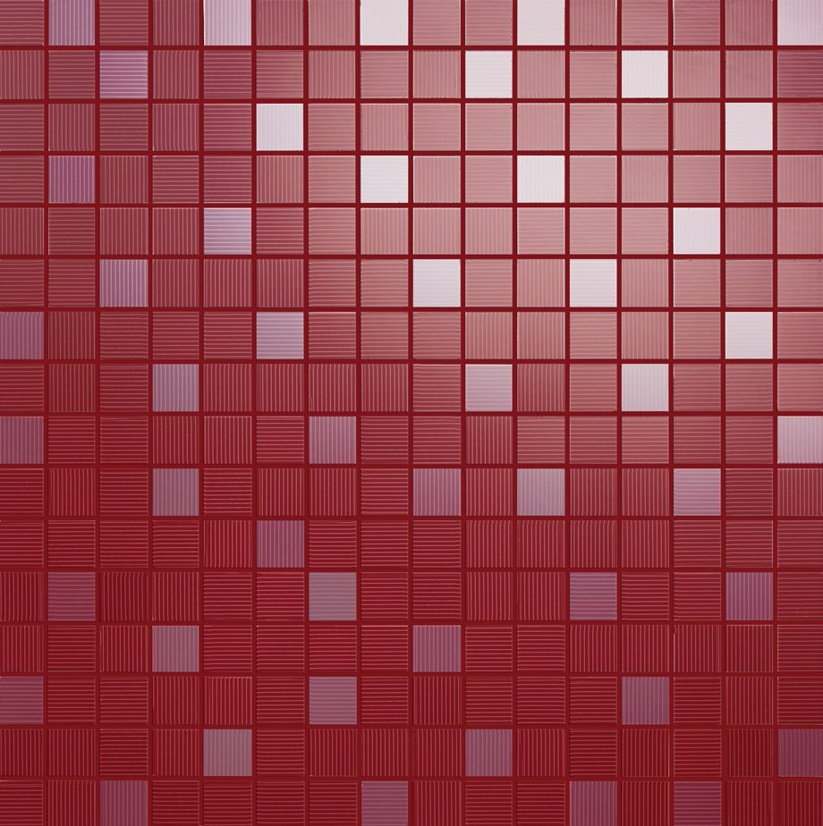 Мозаика Love Tiles Mosaic Acqua Rubi, цвет красный, поверхность глянцевая, квадрат, 350x350