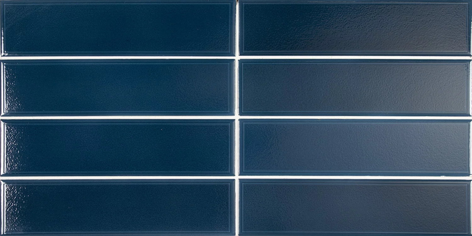 Керамическая плитка Equipe Limit Bleu Izu 27535, цвет синий, поверхность глянцевая, под кирпич, 60x246