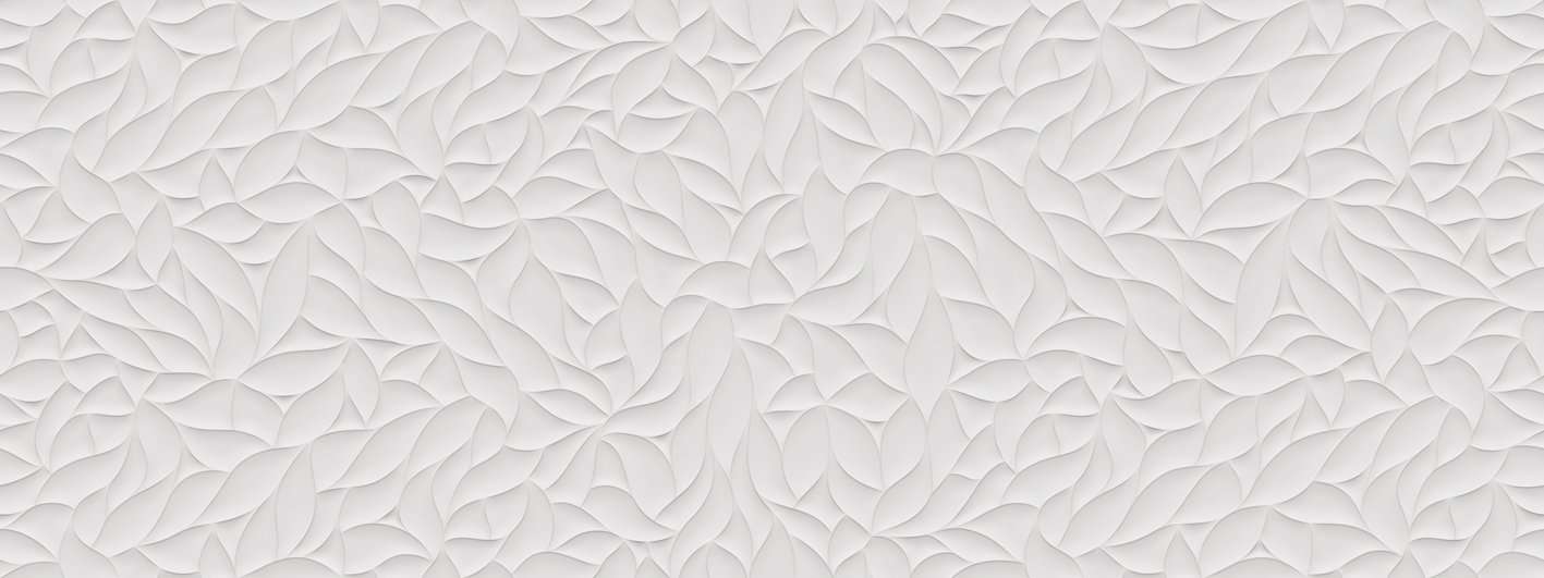 Керамическая плитка Porcelanosa Oxo Deco XL 100179255, цвет белый, поверхность матовая 3d (объёмная), прямоугольник, 450x1200