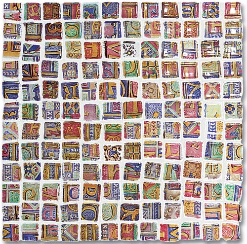 Мозаика Ker-av Ceramiche Giubileo Mosaico Miniati Maiolica KER-2008, цвет разноцветный, поверхность матовая, квадрат, 300x300