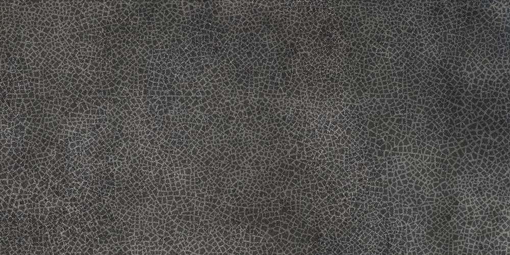 Керамогранит Kronos Fabrique Carbone Craquele IM031, цвет чёрный, поверхность матовая, прямоугольник, 600x1200
