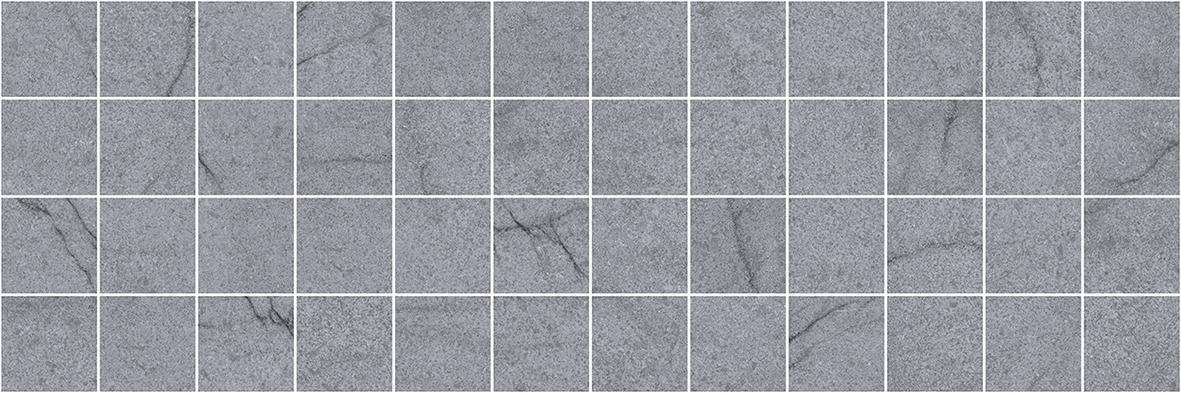 Мозаика Laparet Rock Декор мозаичный серый MM11187, цвет серый, поверхность матовая, прямоугольник, 200x600