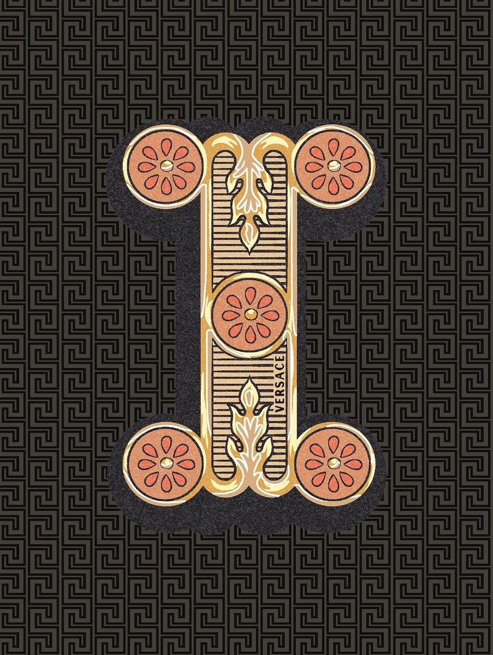 Декоративные элементы Versace Alphabet Lettera Nera I 48978, цвет разноцветный, поверхность глянцевая, прямоугольник, 145x194