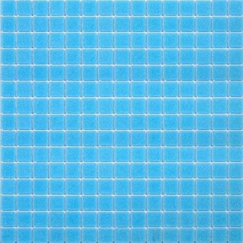 Мозаика Alma Mosaic Sandy SE20, цвет голубой, поверхность матовая, квадрат, 327x327