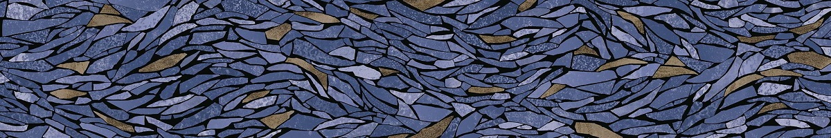 Керамогранит Viva Narciso Frammenti Zaffiro Lappato Matt EGTD, цвет синий, поверхность матовая лаппатированная, квадрат, 200x1200