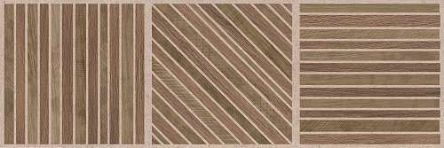 Керамическая плитка Creto Salutami Mix 00-00-5-17-01-11-3348, цвет коричневый, поверхность матовая, прямоугольник, 200x600