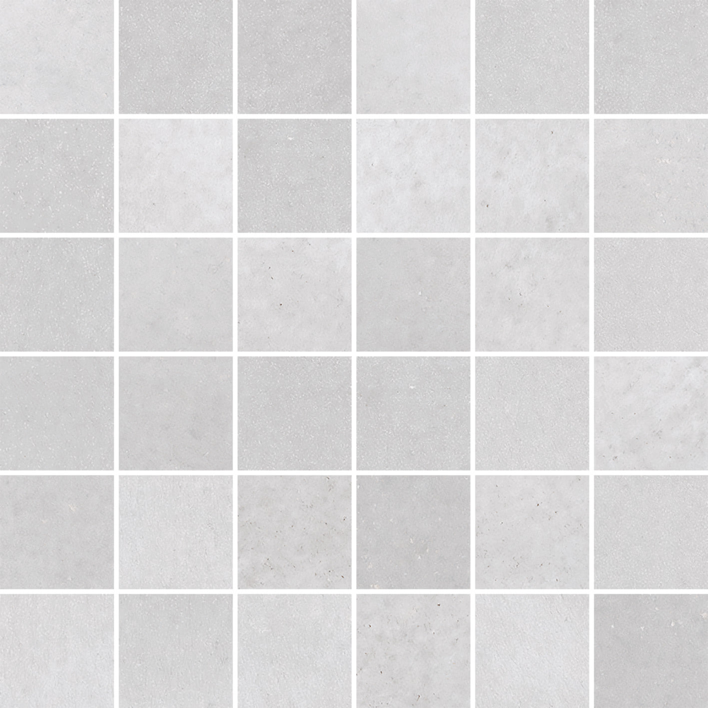 Мозаика Cerdomus Marne Mosaico 4,7x4,7 Perla Ret 72202, цвет серый, поверхность матовая, квадрат, 300x300