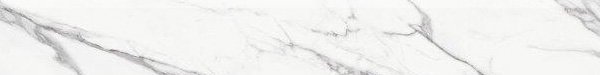 Бордюры Emilceramica (Acif) Tele Di Marmo Battiscopa Statuario Michelangelo Nat EDNN, цвет белый серый, поверхность матовая, прямоугольник, 75x600