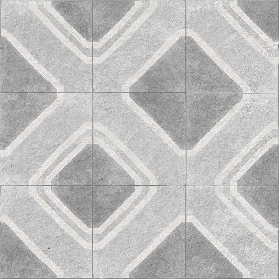 Декоративные элементы Vives Delta Ceos Gris, цвет серый, поверхность матовая, квадрат, 600x600