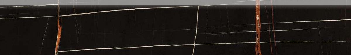 Бордюры FMG Sahara Noir Battiscopa Lucidato LU69364, цвет чёрный, поверхность полированная, прямоугольник, 90x600