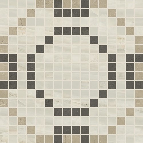 Мозаика Piemme Elegance P.Spagna Mosaico Design 01500, цвет коричневый бежевый, поверхность полированная, квадрат, 300x300