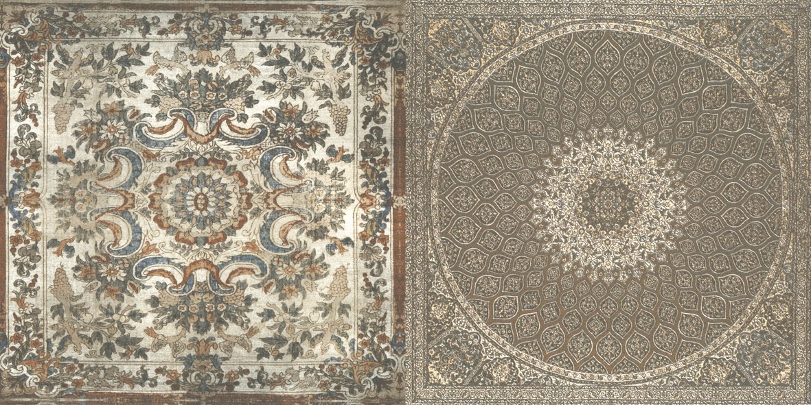 Керамическая плитка Aparici Kilim Nain, цвет коричневый, поверхность матовая, прямоугольник, 297x595