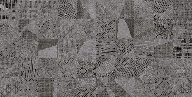 Декоративные элементы Eurotile Montral Decor 178, цвет серый тёмный, поверхность матовая, прямоугольник, 300x600