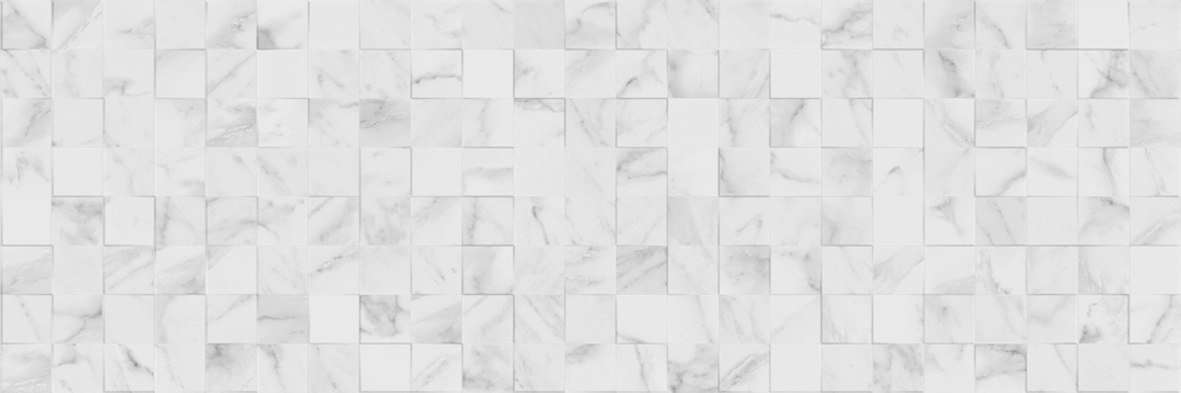 Керамическая плитка Porcelanosa Carrara Blanco Mosaico 100292087, цвет белый, поверхность глянцевая, прямоугольник, 333x1000