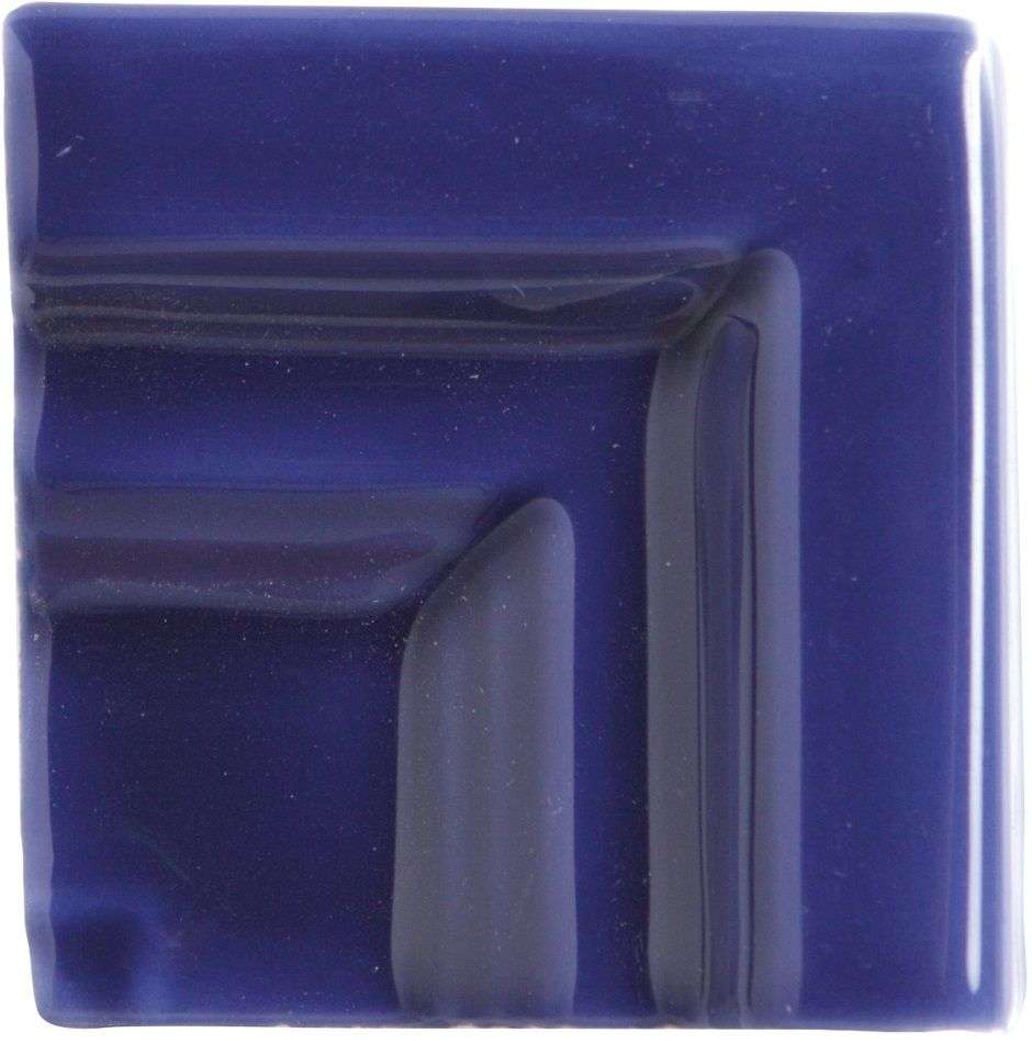 Спецэлементы Adex ADRI5074 Angulo Marco Cornisa Santorini Blue, цвет синий, поверхность глянцевая, квадрат, 30x30