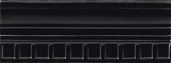 Бордюры Grazia Formae Fidia Ebony FI2, цвет чёрный, поверхность глянцевая, прямоугольник, 100x200