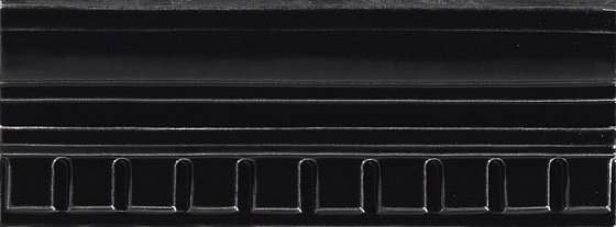 Бордюры Grazia Formae Fidia Ebony FI2, цвет чёрный, поверхность глянцевая, прямоугольник, 100x200