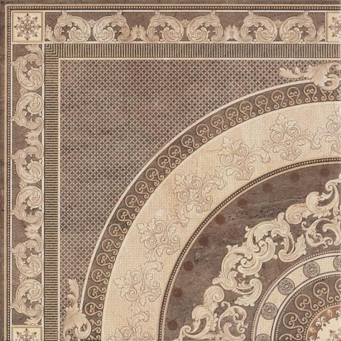Декоративные элементы Saloni Esq. Academia Beige, цвет бежевый, поверхность глянцевая, квадрат, 430x430