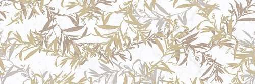 Керамическая плитка Marazzi Italy Allmarble Wall Altissimo Satin Decoro Foliage M8SZ, цвет белый серый коричневый, поверхность сатинированная, прямоугольник, 800x1200