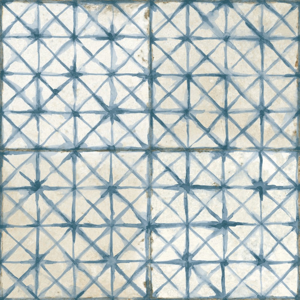 Керамическая плитка Peronda FS Temple Blue 24716, цвет голубой, поверхность матовая, квадрат, 450x450