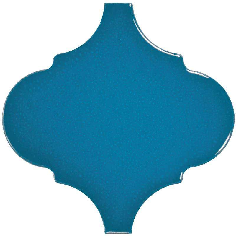 Керамическая плитка Equipe Scale Alhambra Electric Blue 23845, цвет синий, поверхность глянцевая, арабеска, 120x120