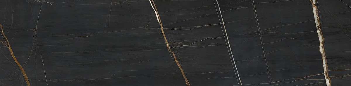 Керамогранит Sichenia Mus_Eum Fondo St. Laurent Lux 184894, цвет чёрный, поверхность полированная, прямоугольник, 300x1200
