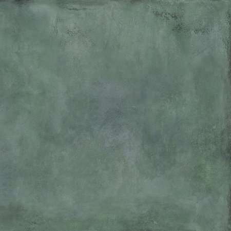 Керамогранит Tubadzin Patina Plate Green Mat, цвет зелёный, поверхность матовая, квадрат, 598x598