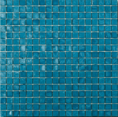 Мозаика Art & Natura Classic Alessandra 5, цвет бирюзовый, поверхность глянцевая, квадрат, 295x295