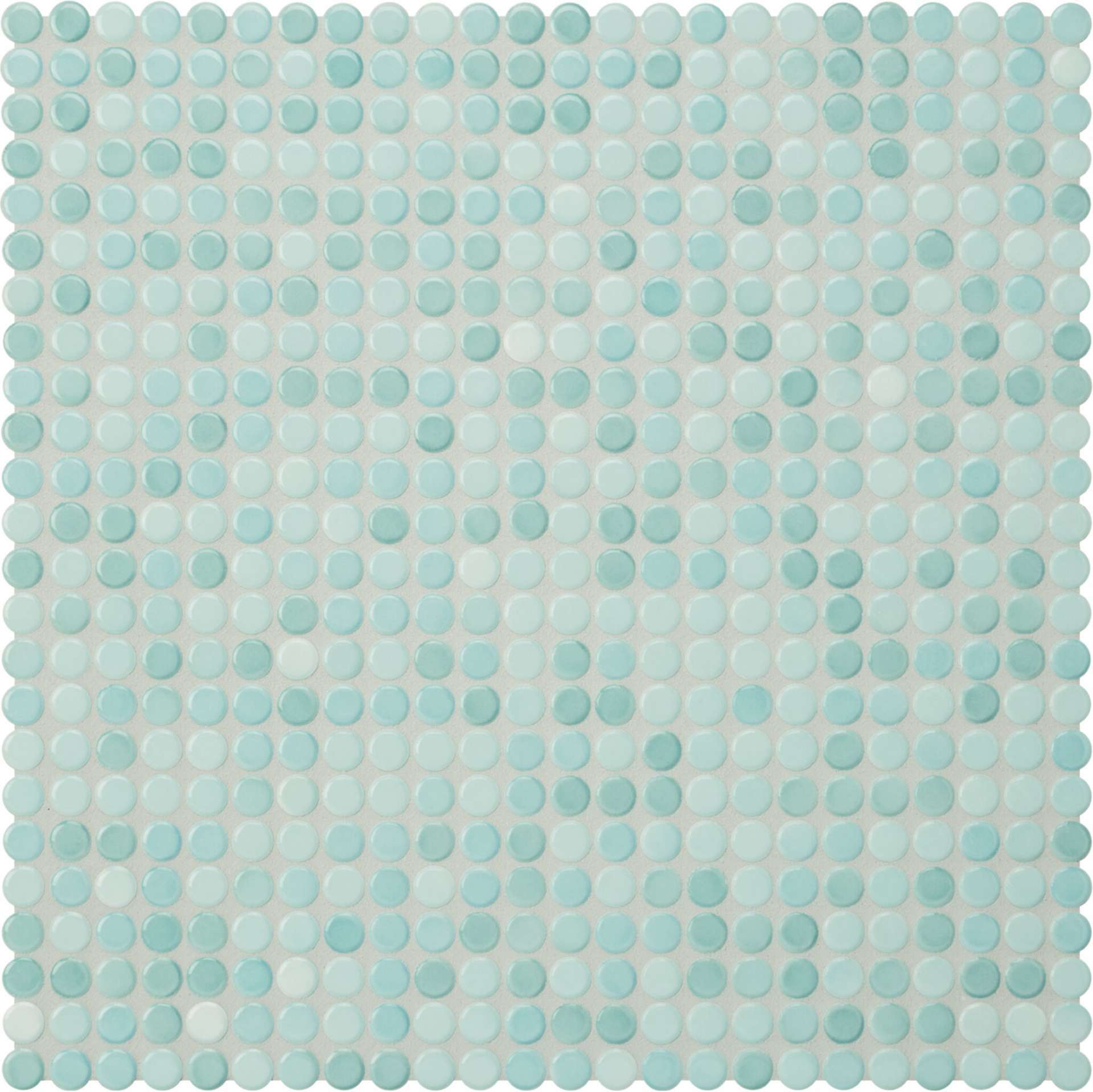 Мозаика Jasba Loop Aquablau Hell 40007H-44, цвет голубой, поверхность глянцевая, круг и овал, 316x316