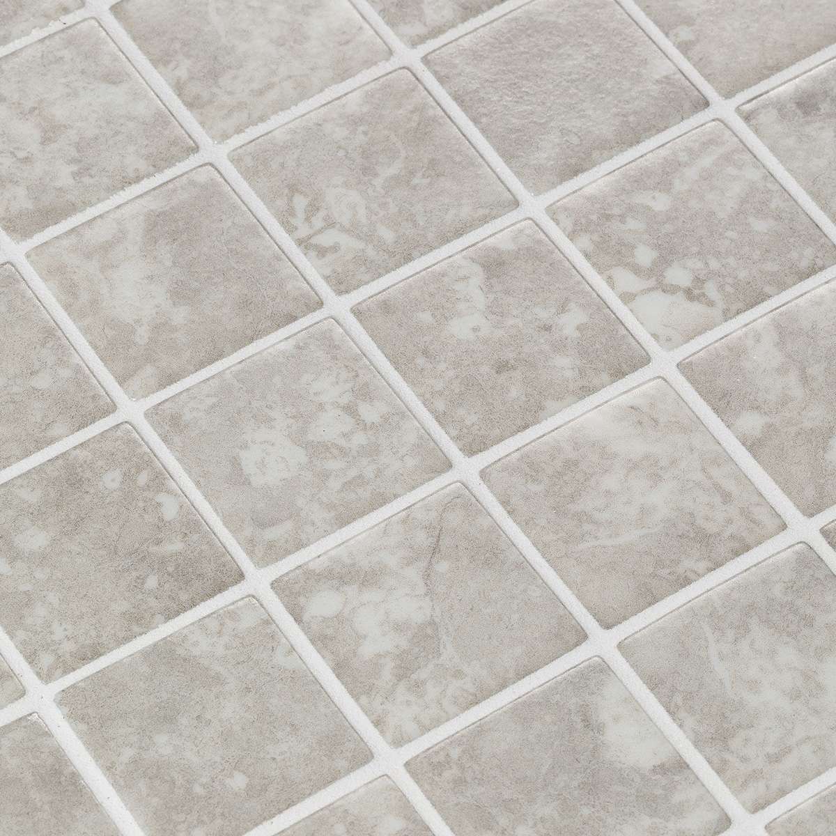 Мозаика Ezarri Safe-Steps Ash 50, цвет серый, поверхность матовая, квадрат, 365x365