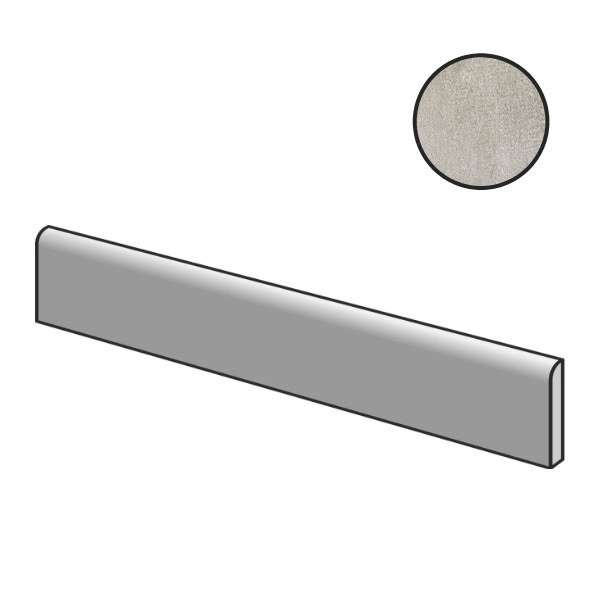 Бордюры Piemme Concrete Batt Warm Grey Nat 00992, цвет серый, поверхность матовая, прямоугольник, 80x600