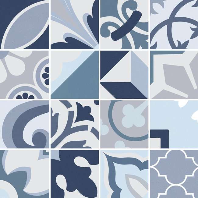 Мозаика Gaya Fores Lumier Mosaico Blue, цвет голубой, поверхность матовая, квадрат, 300x300