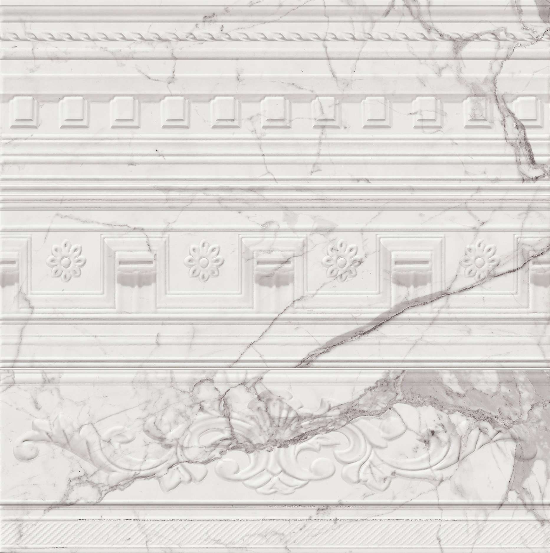 Декоративные элементы Italon Charme Evo Wall Statuario Inserto Arty 600080000267, цвет серый, поверхность глянцевая, прямоугольник, 250x750
